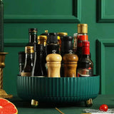 360° Rotatable Bathroom Storage Organizer - Space-Saving Turntable
