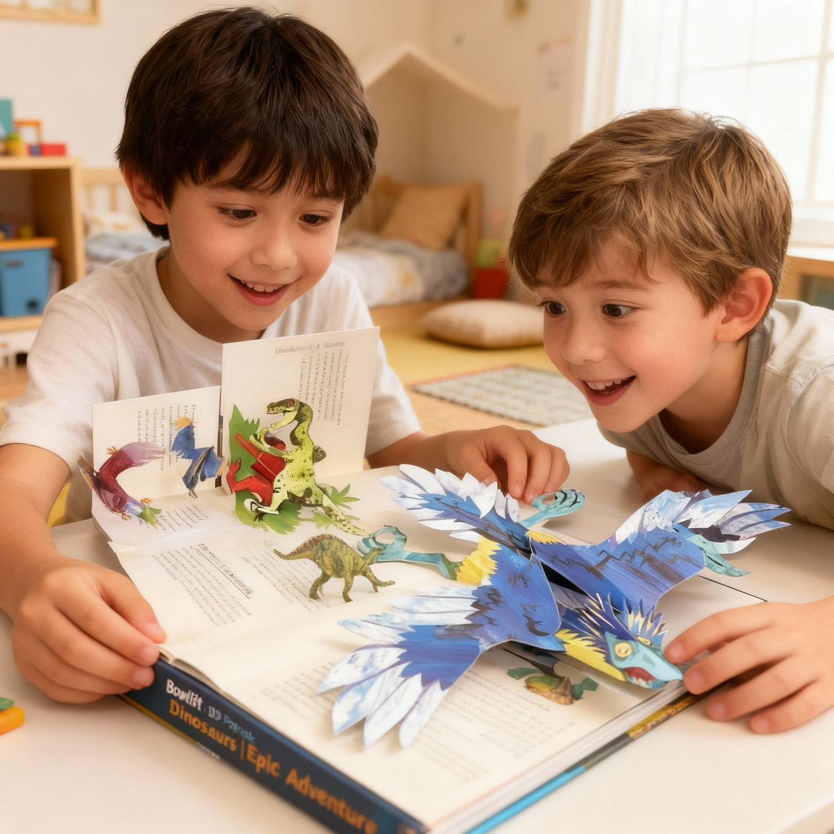 3D Pop-Up Dinosaur Adventure Book for Kids - Interactive Learning & Vibrant Illustrations