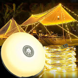 4-in-1 Retractable Camp Light with 10m String Lights 1