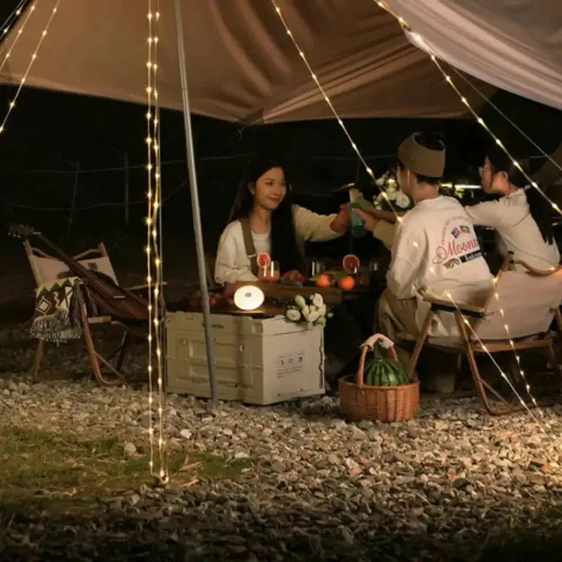 4-in-1 Retractable Camp Light with 10m String Lights 7