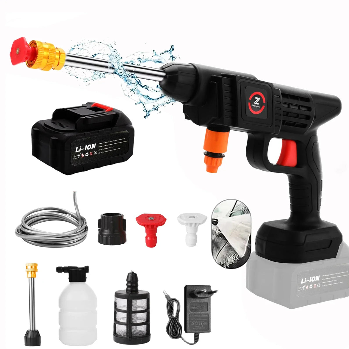 JetClean Pro - Cordless Pressure Washer with Lithium Battery