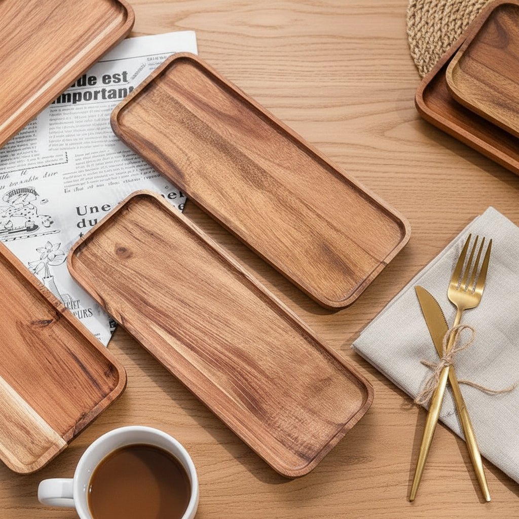 ACACIAEDGE - Premium Acacia Wood Cutting Board for Kitchen & Serving