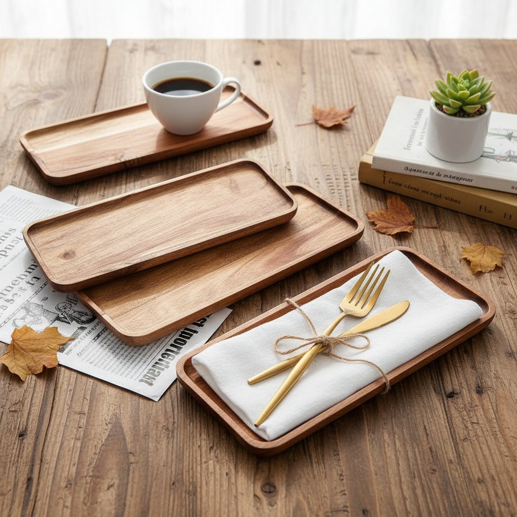 ACACIAEDGE - Premium Acacia Wood Cutting Board for Kitchen & Serving