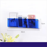 Acrylic Wall Mounted Magazine Holder - Elegant Floating Design
