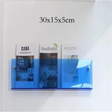 Acrylic Wall Mounted Magazine Holder - Elegant Floating Design