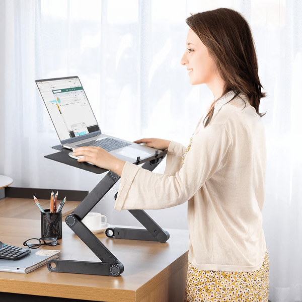 Adjustable Laptop Stand for Desk - Ergonomic Design & Portable