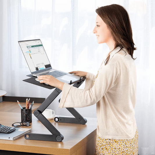Adjustable Laptop Stand for Desk - Ergonomic Design & Portable