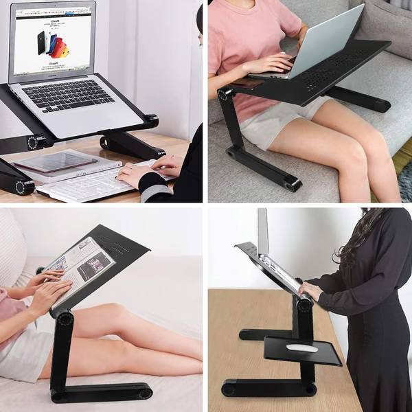 Adjustable Laptop Stand for Desk - Ergonomic Design & Portable