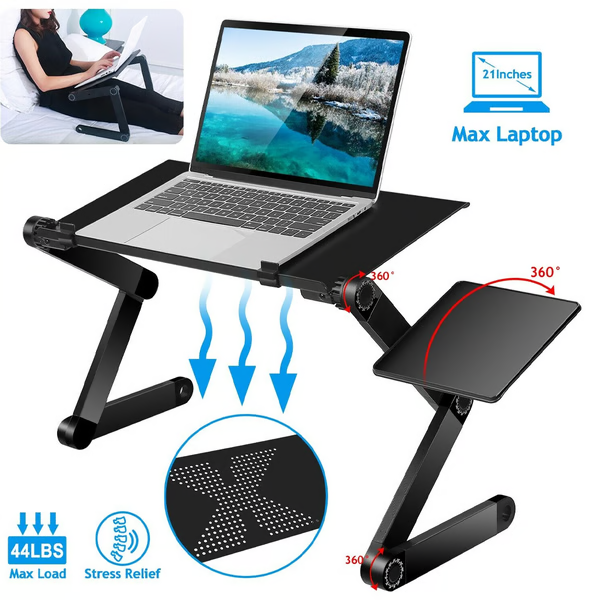 Adjustable Laptop Stand for Desk - Ergonomic Design & Portable