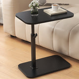 Adjustable Side Table - Versatile Wood & Metal Design for Small Spaces