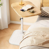 Adjustable Side Table - Versatile Wood & Metal Design for Small Spaces