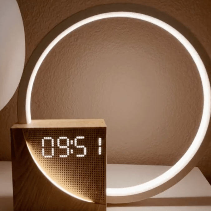 Aetheris Sunrise Alarm Clock - Digital Wake Up Light with Charging Port