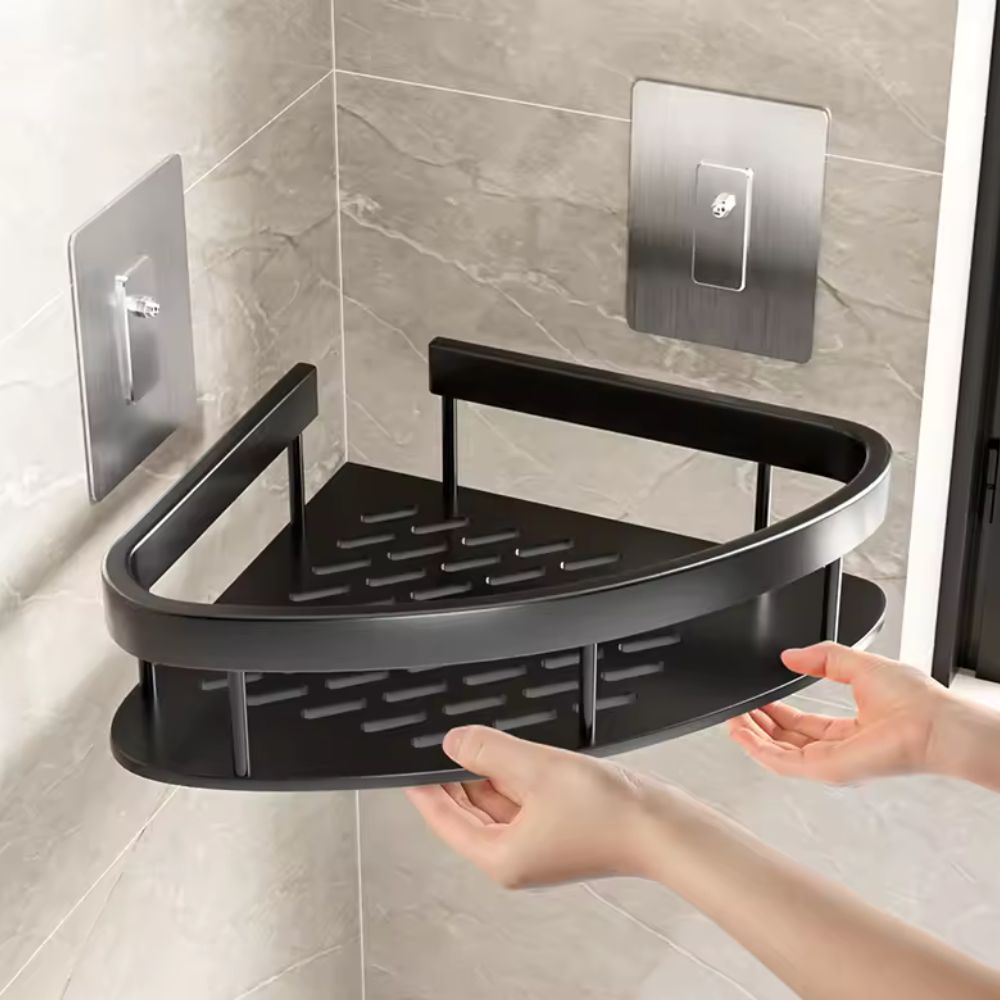 Aluma Curve - Modern Aluminium Shower Caddy & Storage Solution