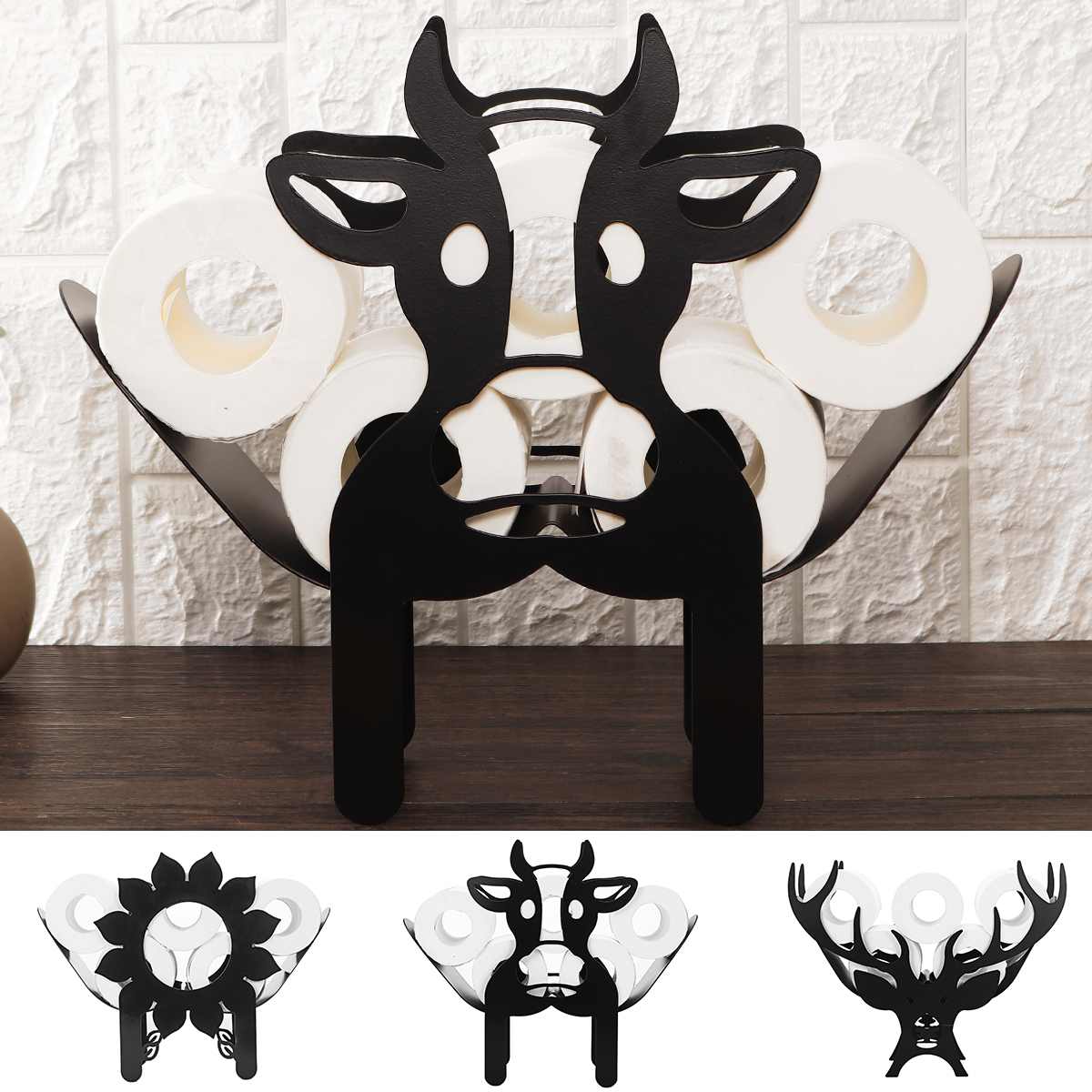 Animal-Themed Toilet Paper Holder - Fun & Practical Bathroom Decor