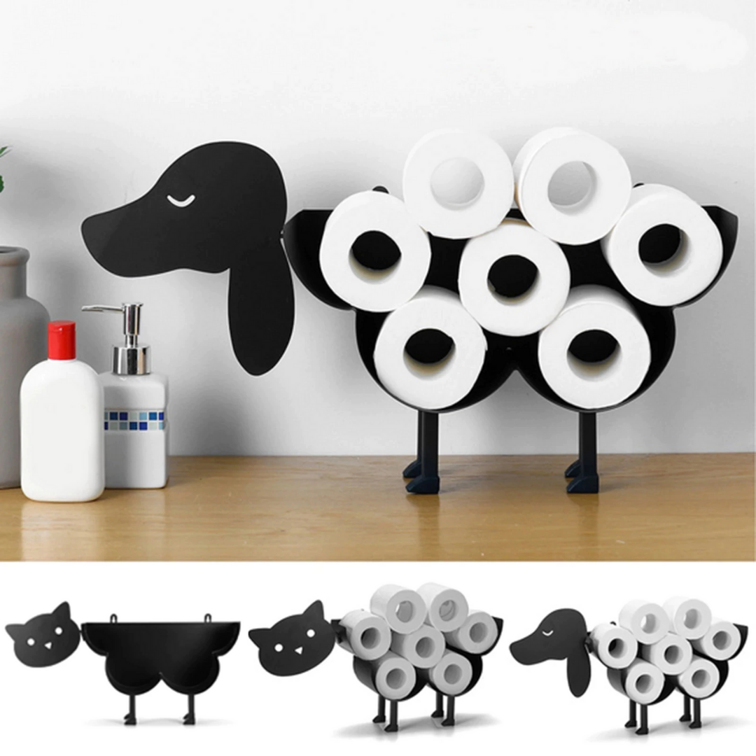 Animal-Themed Toilet Paper Holder - Fun & Practical Bathroom Decor