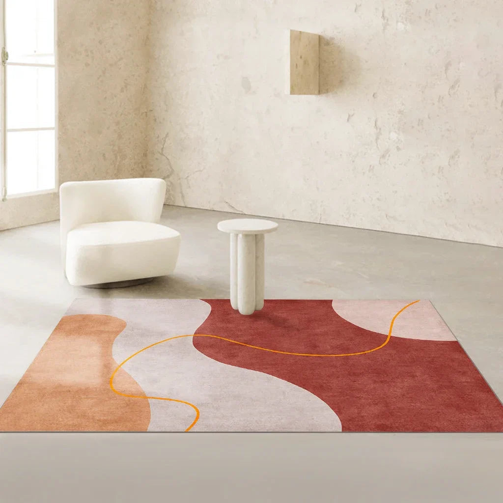 Atelier-Tibet - Japanese Wabi-Sabi Geometric Rug for Serenity
