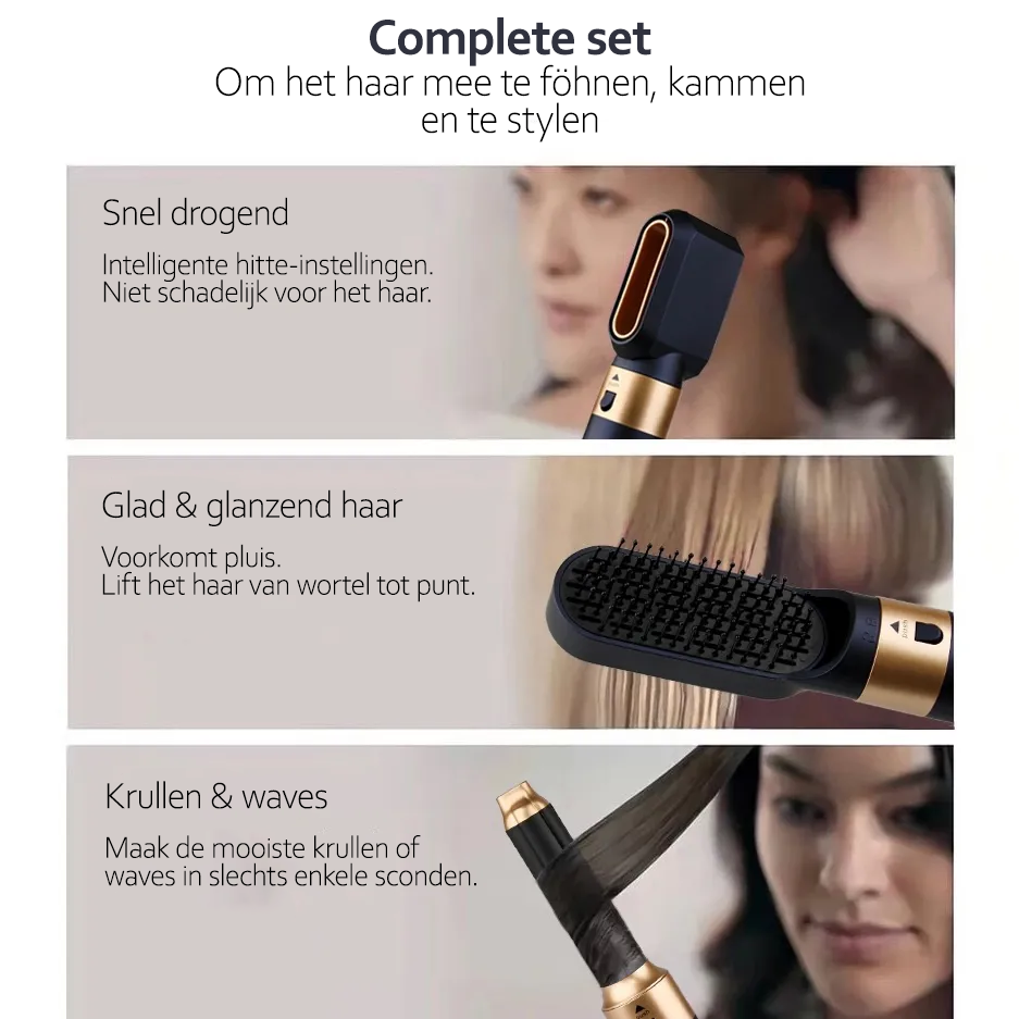 AuraStyle - 5-in-1 Hair Styler with Ionic Technology