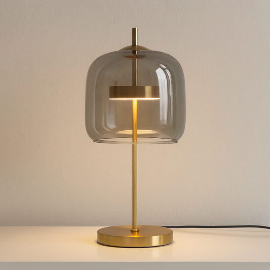 Aurelia Modern Stained Glass Table Lamp for Bedroom & Desk