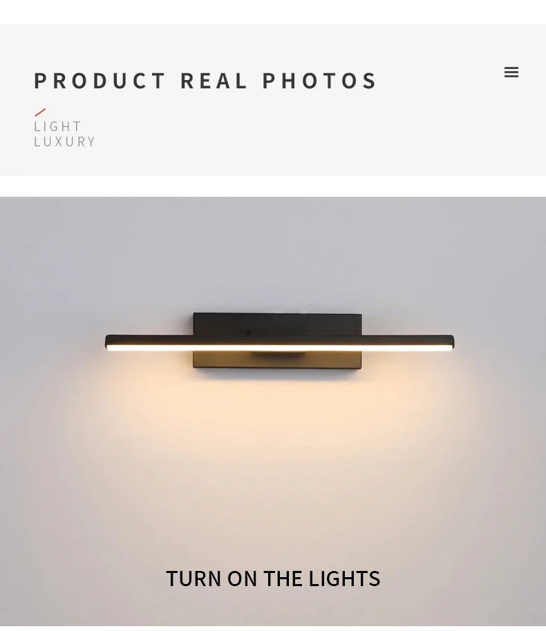 AuroLite Adjustable LED Wall Light - 330° Sconce Lamp with Selectable Color Temperature
