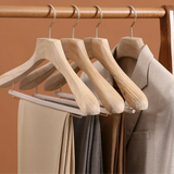 Aurora - Wide Shoulder Wooden Coat Hangers Set of 2 for Suits