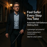 Automatic Self-Defense Walking Stick - Lightweight with Anti-Slip Grip
