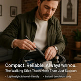 Automatic Self-Defense Walking Stick - Lightweight with Anti-Slip Grip