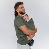 Babywearing T-Shirt Built-In Baby Pouch Stretchy Cotton 5