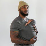 Babywearing T-Shirt Built-In Baby Pouch Stretchy Cotton 7