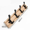 Wood color – 4 hooks