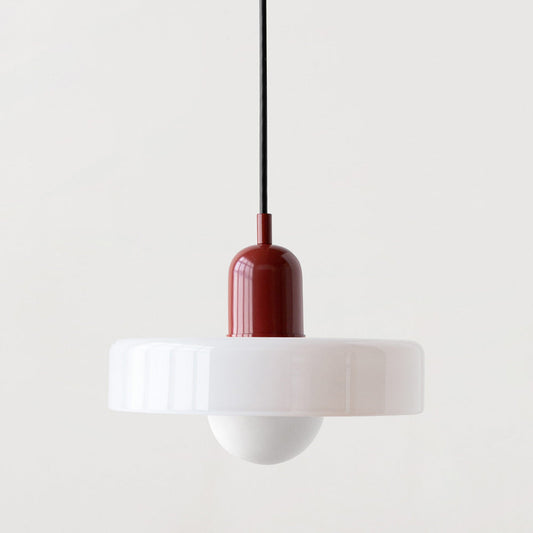 Bauhaus Inspired Glass Pendant Light for Kitchen Island Lighting