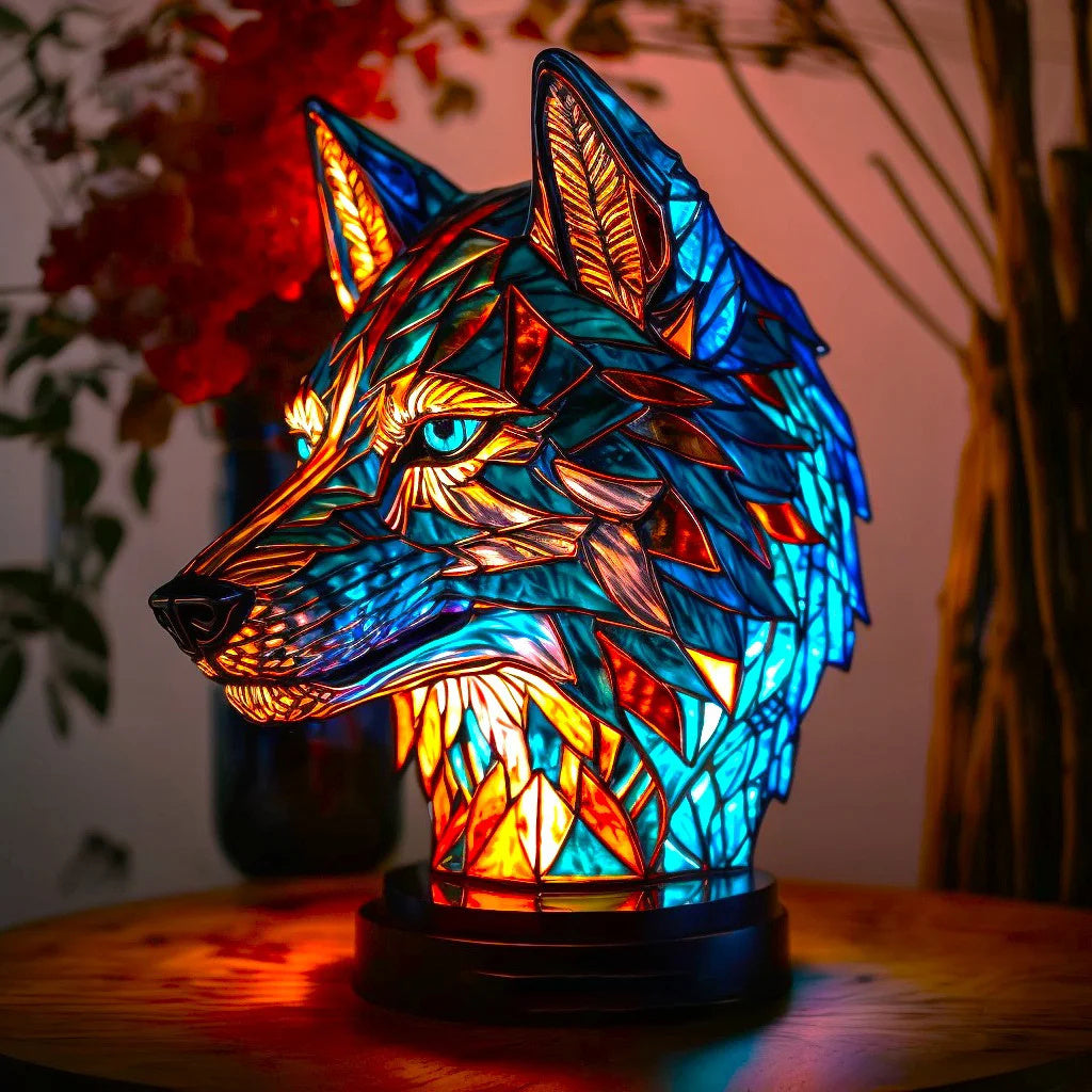 BeastiGlow - Stained Glass Illuminated Animal Art Lamp