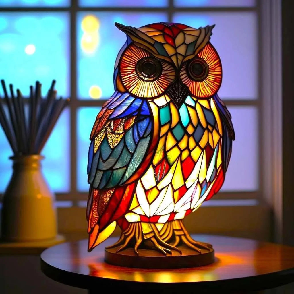 BeastiGlow - Stained Glass Illuminated Animal Art Lamp