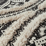 Bohemian Black Cream Runner Mat - Stylish & Practical Floor Protector