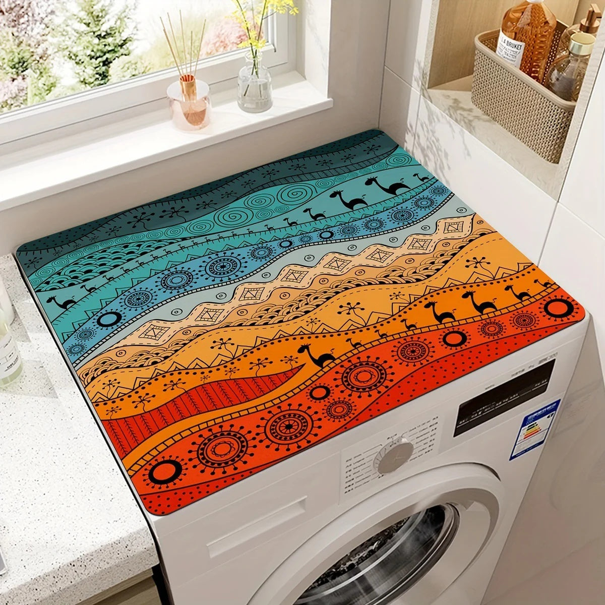 BohoShield - Durable Appliance Mat for Protection & Style