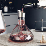 BowLift - 1500ml Handcrafted Red Wine Decanter with 12-Channel Aeration