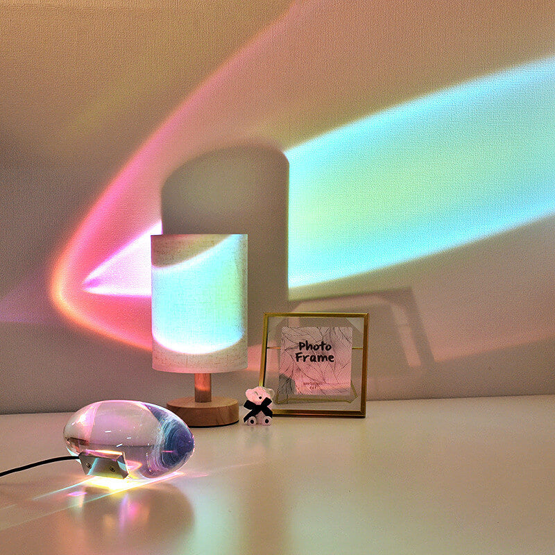 BowLift - Creative Crystal Projection LED Table Lamp