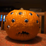 Eerie Halloween Pumpkin - Scary Halloween Prop