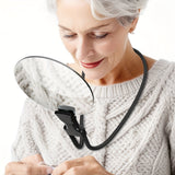 BowLift 5X Hands-Free Magnifying Glass with Adjustable Neck Strap