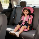 BowLift Portable Foldable Child Car Booster Seat with 5-Point Harness
