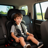 BowLift Portable Foldable Child Car Booster Seat with 5-Point Harness