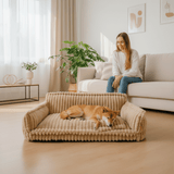 Canilux - Orthopedic Dog Bed with Memory Foam & Headrest