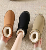 Chic Women's Winter Ankle Boots with Soft Fur Lining