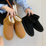 Chic Women's Winter Ankle Boots with Soft Fur Lining