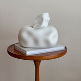 Clever Cloud-Shaped Ceramic Tissue Box Cover for Modern Decor