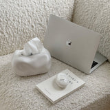 Clever Cloud-Shaped Ceramic Tissue Box Cover for Modern Decor
