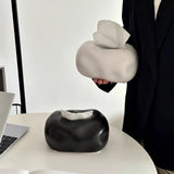 Clever Cloud-Shaped Ceramic Tissue Box Cover for Modern Decor