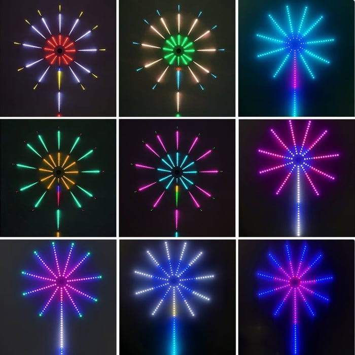 Colorful Star LED String Lights with Music Sync & App Control
