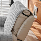 ComfortGuard - Padded Microfiber Armchair Cover with Storage