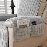 ComfortGuard - Padded Microfiber Armchair Cover with Storage