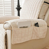 ComfortGuard - Padded Microfiber Armchair Cover with Storage